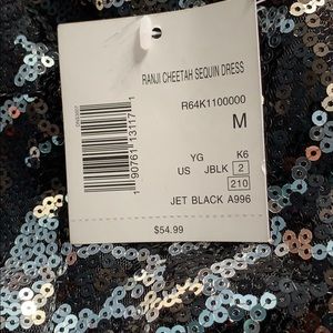 G by Guess Black & Silver Sequin short dress